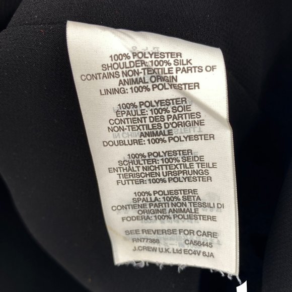 J. Crew Black Sleeveless Ruffle Cap Sleeve Top - Picture 9 of 11